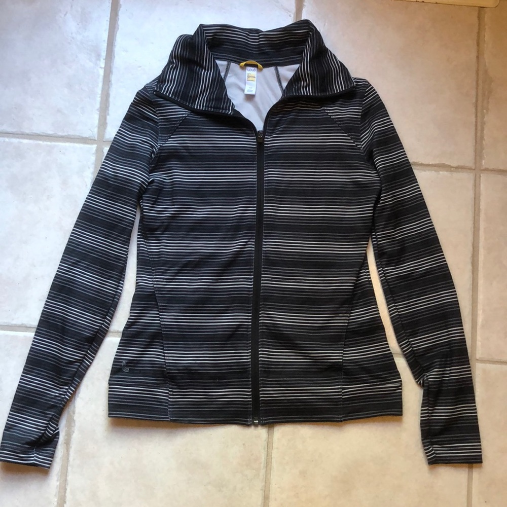 Lole striped zip-up